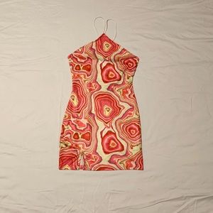 Kendall Swirl Mini Dress Pink